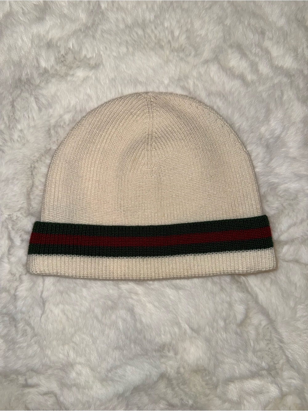 Gucci Cream Wool-Silk Knit Hat - Picture 9 of 9